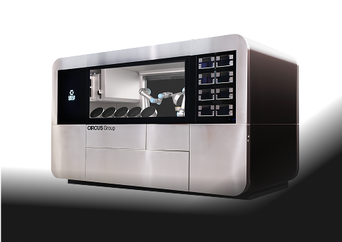 Side view of CA-1 cooking robot