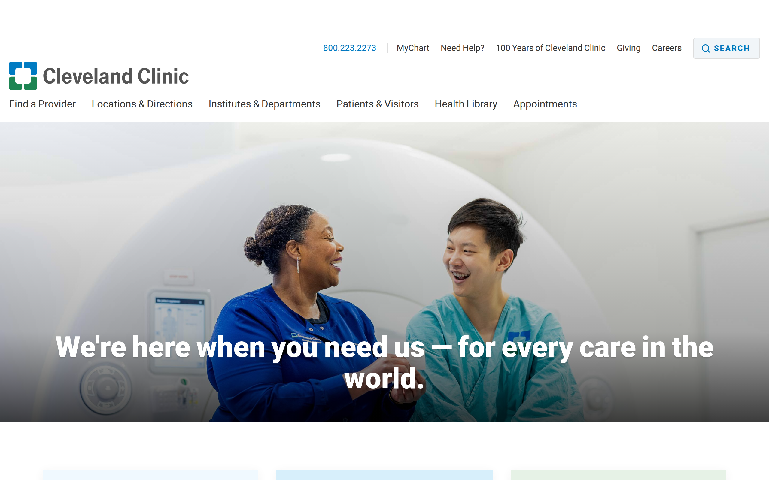 Cleveland Clinic Screenshot
