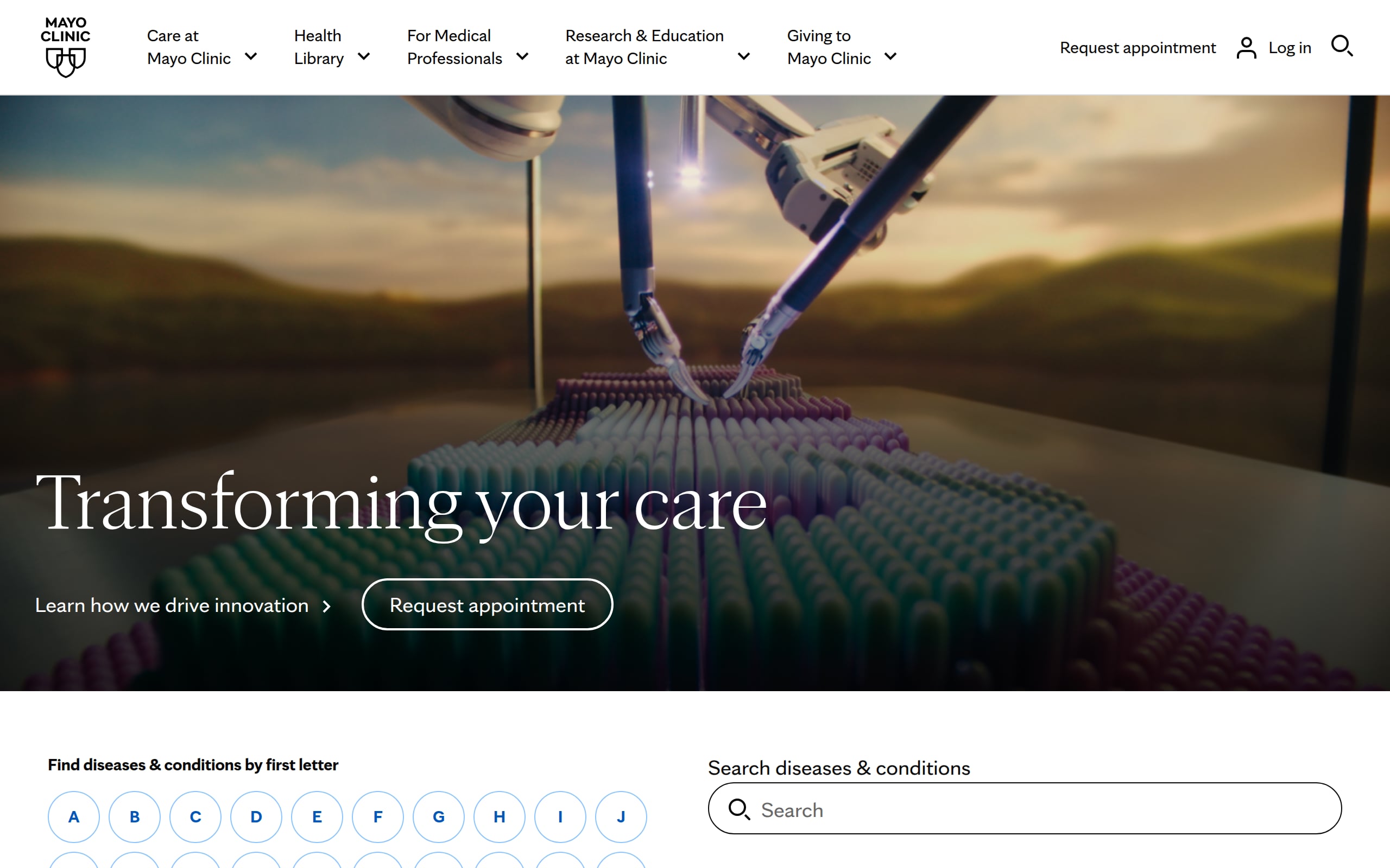 Mayo Clinic Screenshot