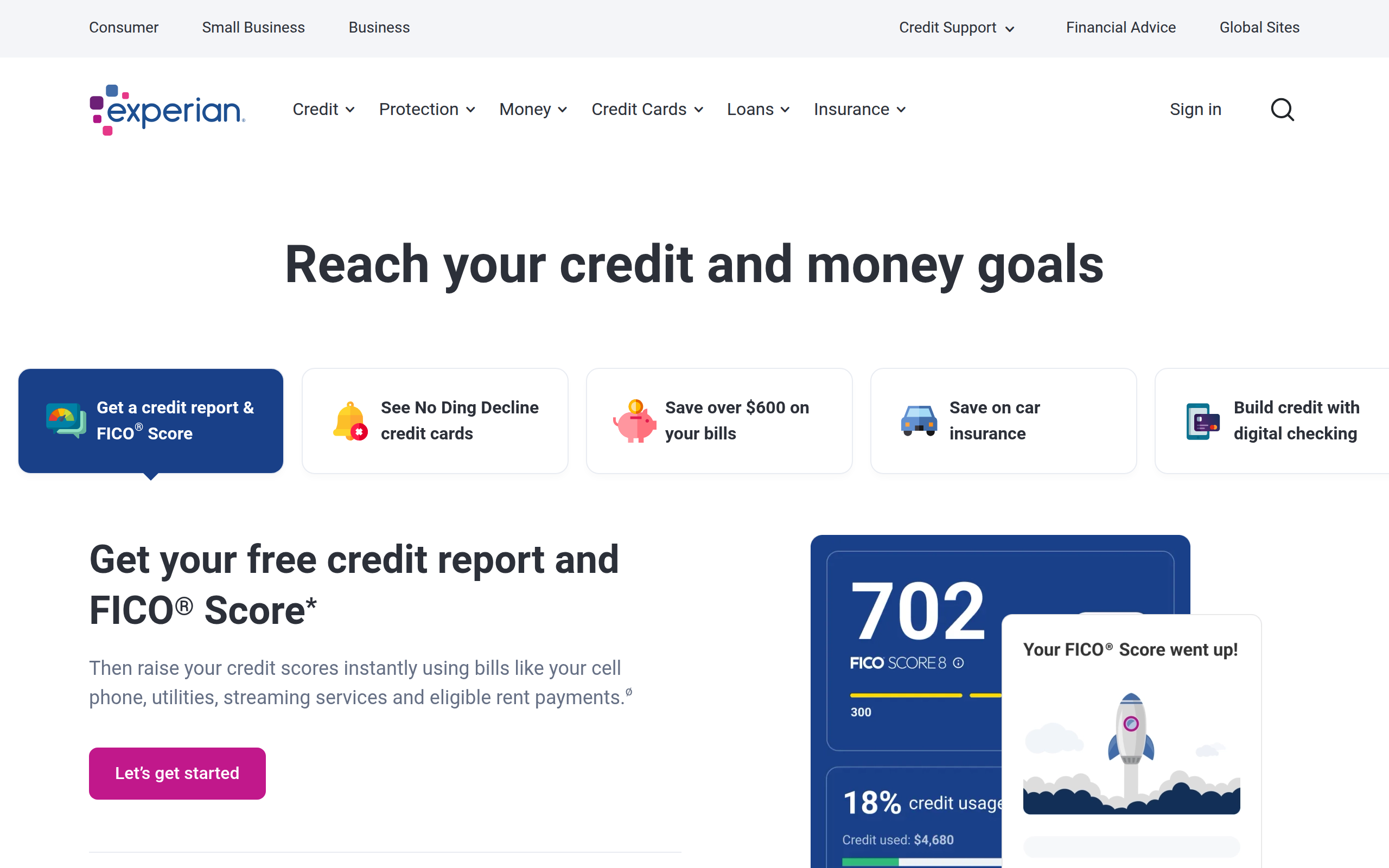 Experian Screenshot