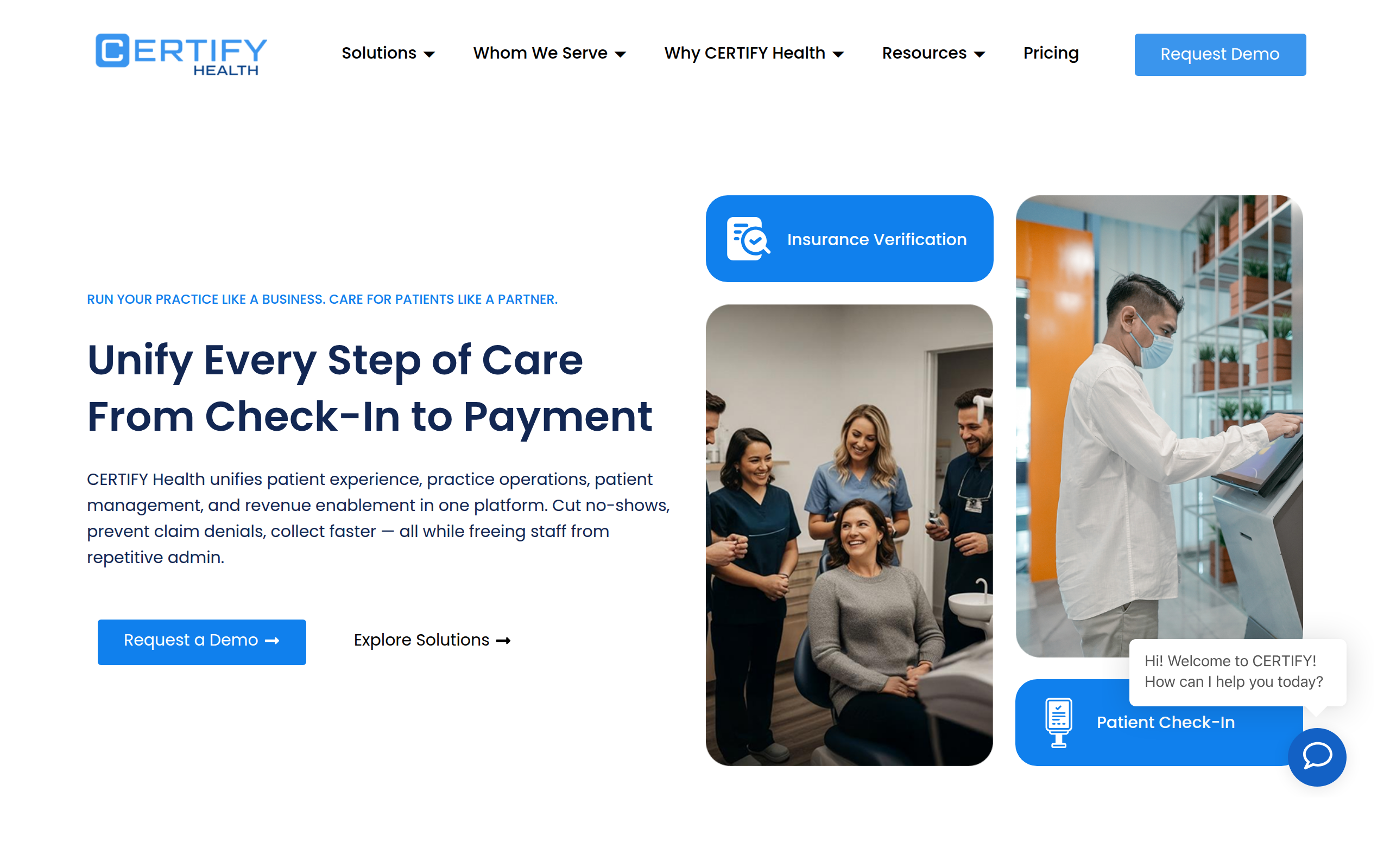 CERTIFY Health Screenshot