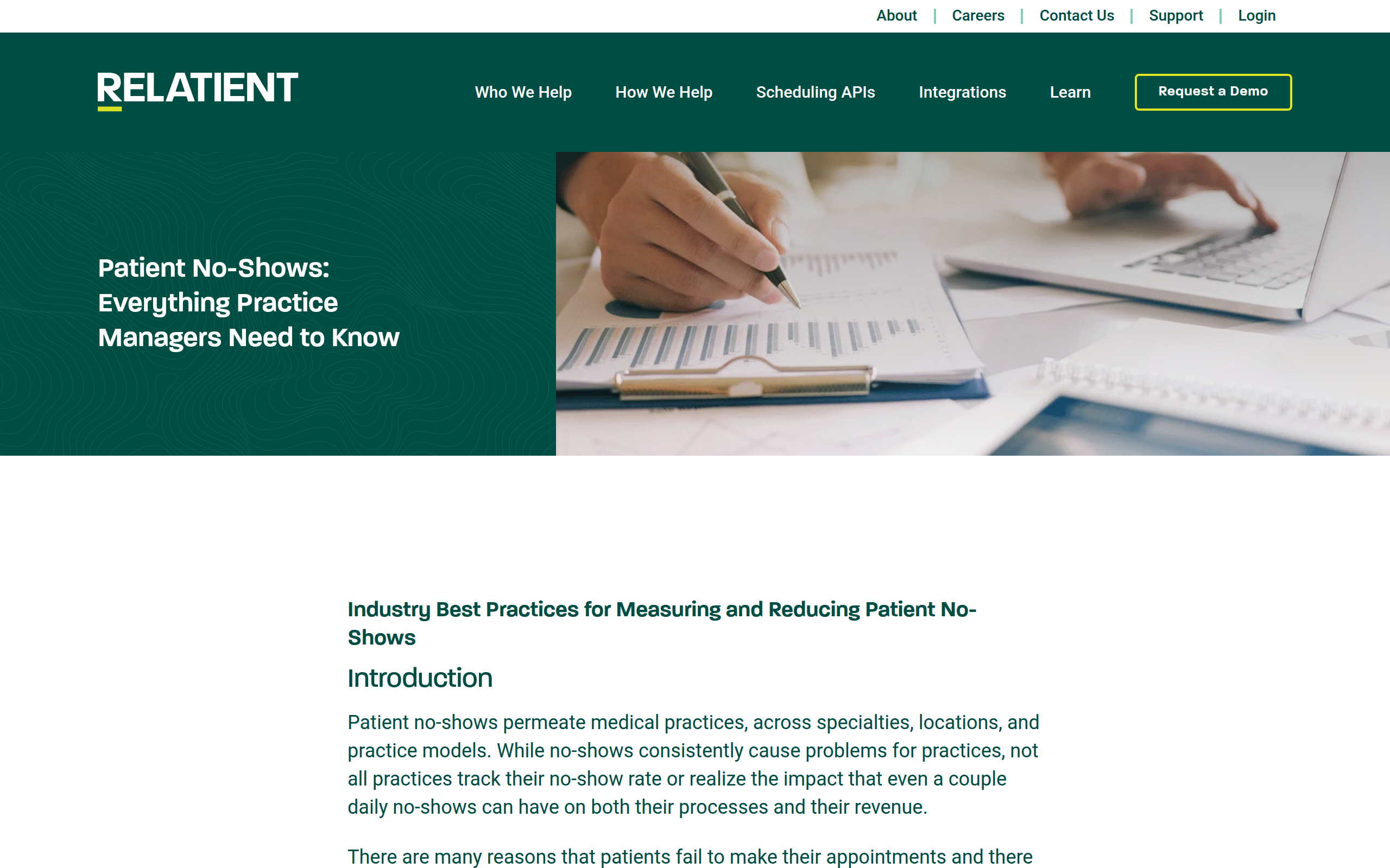 Monitor Patient No-Shows Screenshot