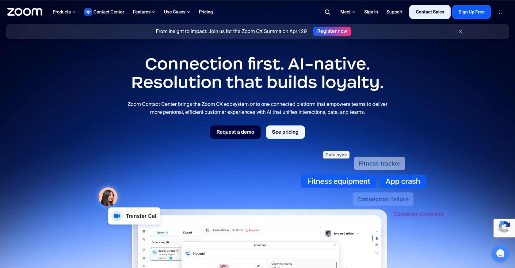 Zoom Contact Center Screenshot