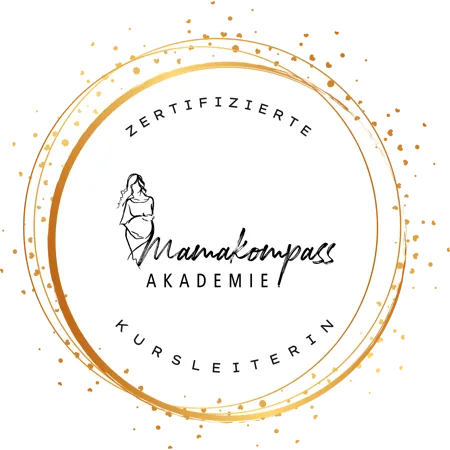 Zertifikat der Mamakompass Akademie, das Jessica Kühn als zertifizierte Kursleiterin ausweist.