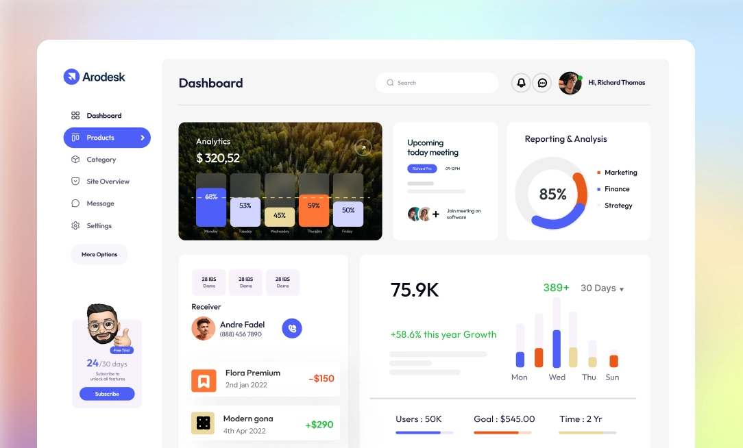 Arodesk-home-three-dashboard