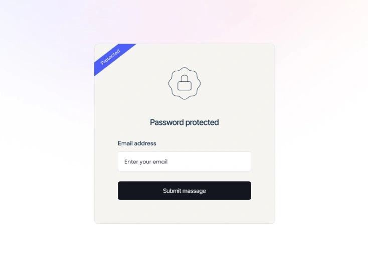 Password-protected