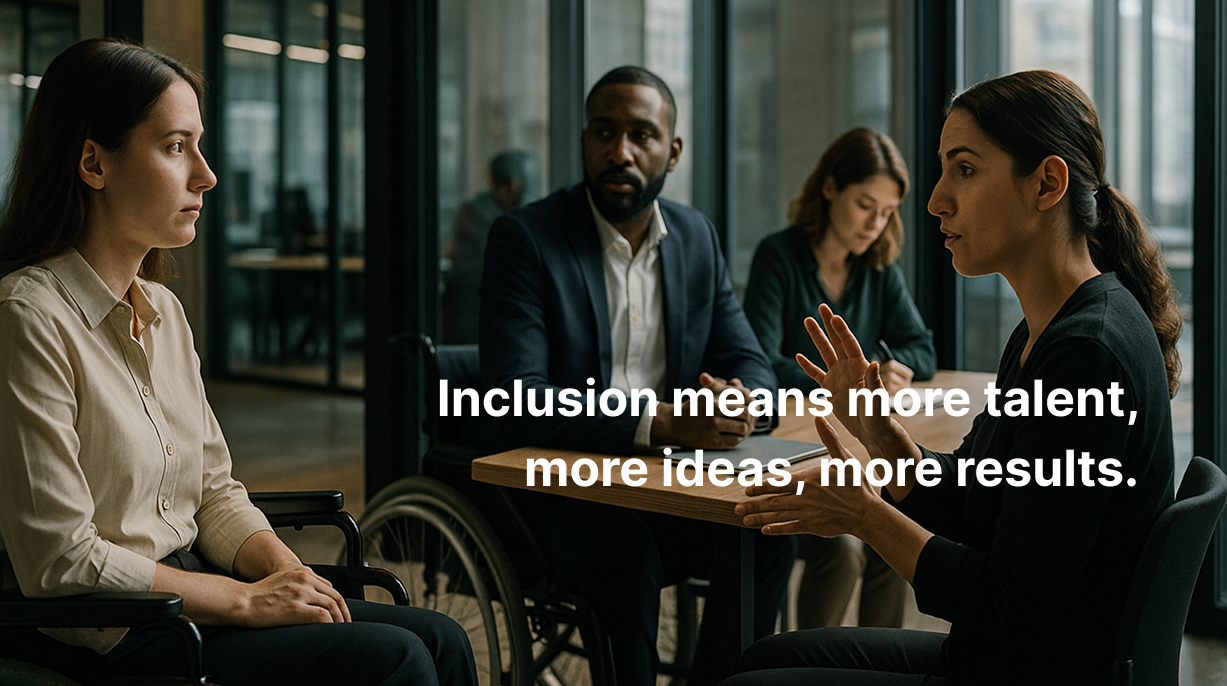Inclusion means more talent, more ideas, more results.