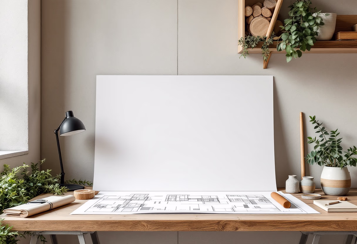 [background image] image of architectural plans (for a construction company)