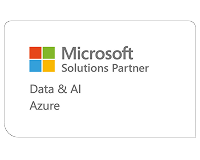 Microsoft Solutions Partner badge for Data & AI and Azure.