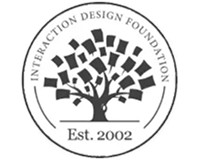 Logo of Interaction Design Foundation featuring a stylized tree with square leaves and the text 'Est. 2002'.