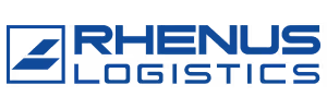 Rhenus Logistics company logo in blue.