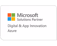 Microsoft Solutions Partner badge for Digital & App Innovation and Azure.