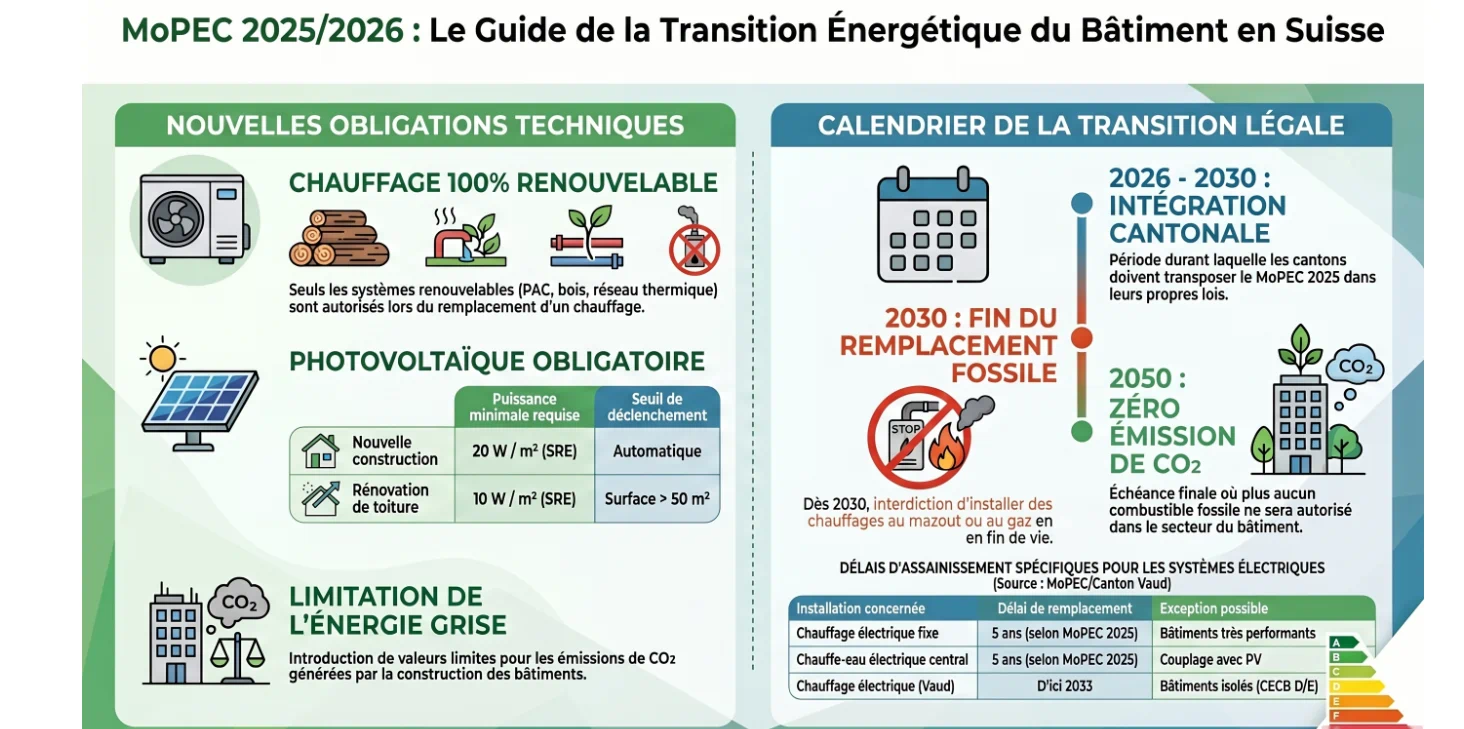 Infografik zu den Verpflichtungen des MoPEC 2025 und zum Zeitplan für die Energiewende