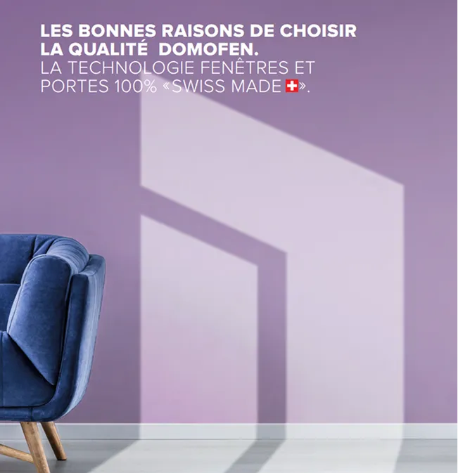 Couverture du catalogue général Domofen sur les fenêtres et portes Swiss Made
