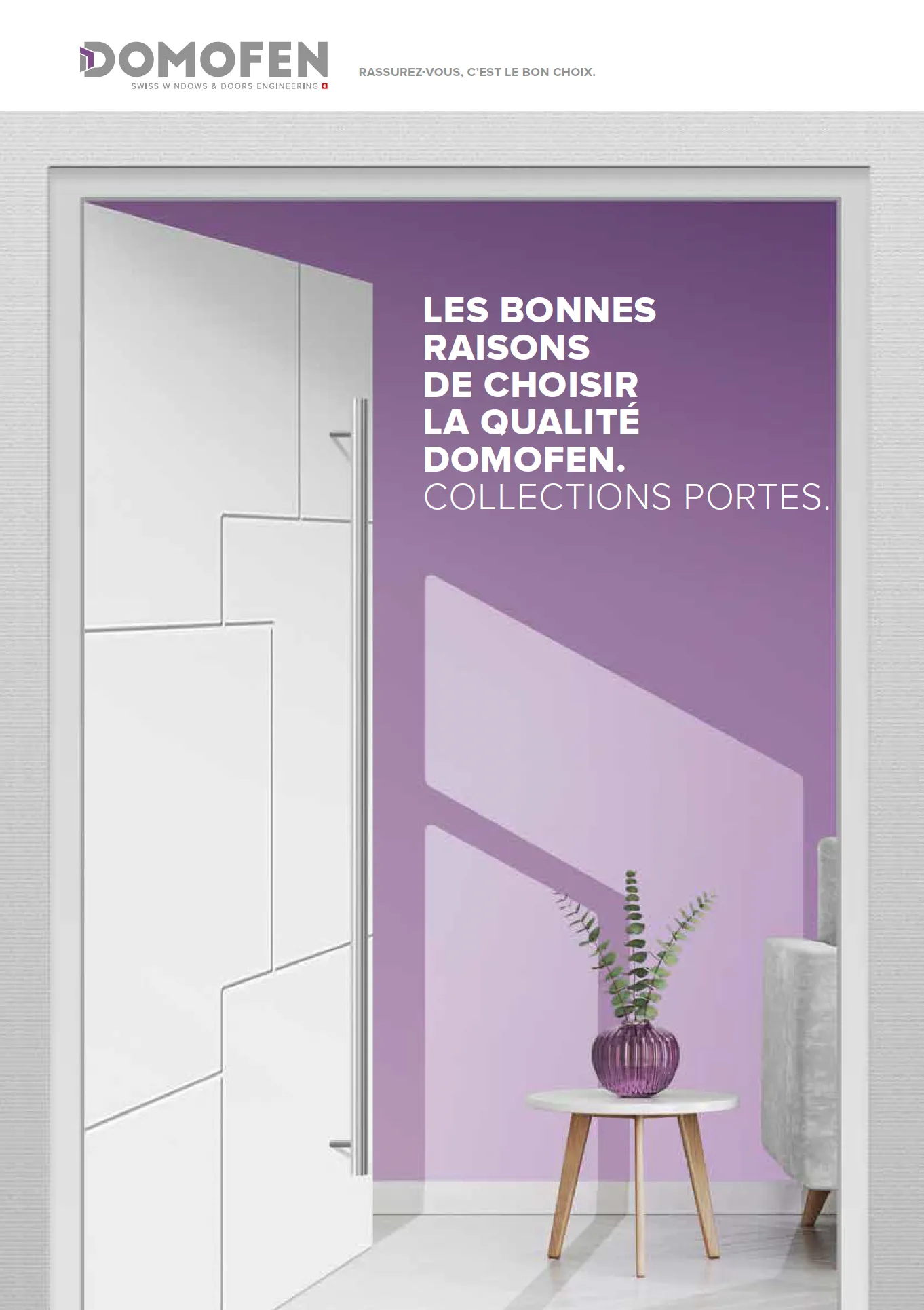 Couverture du catalogue des portes d’entrée Domofen