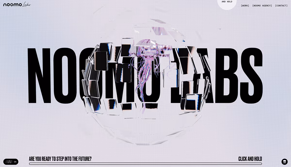 Noomo Labs website by Noomo Agency.