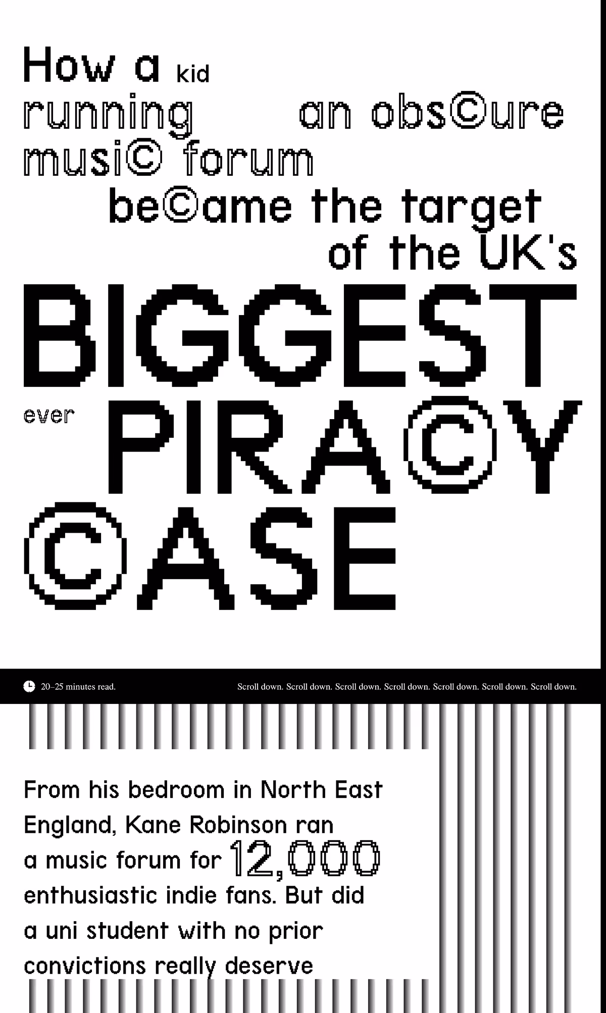 Kane Robinson, a website for the most famous UK piracy case.