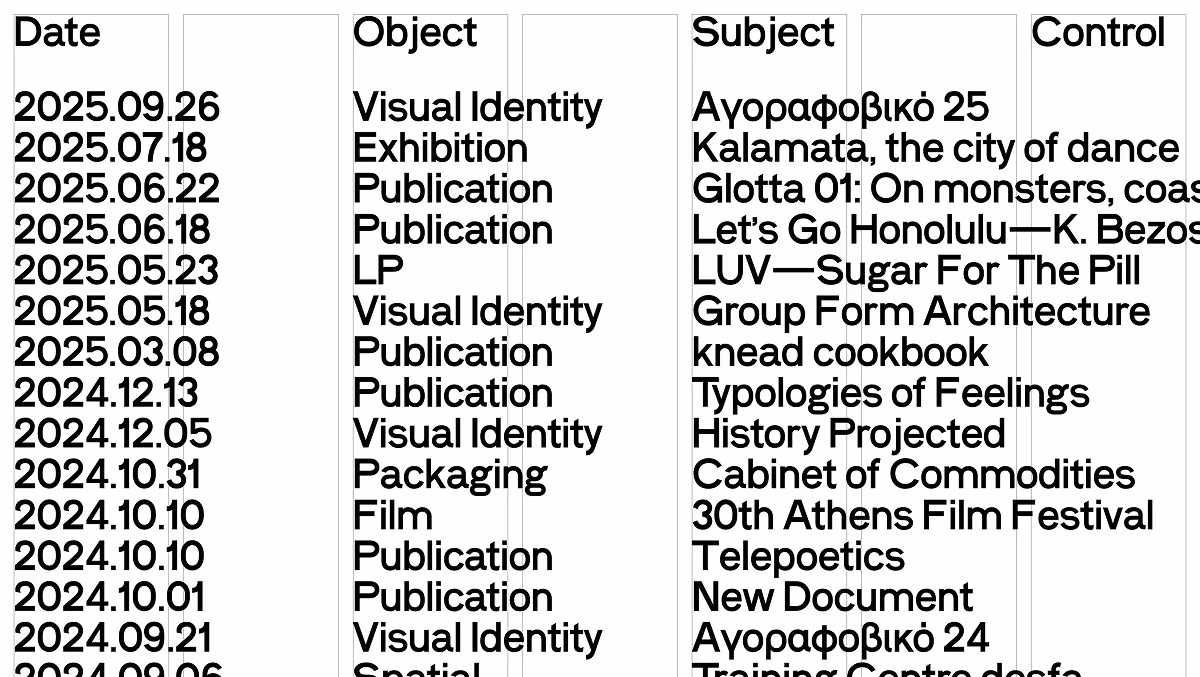 Typical website. Organization for standards & order.