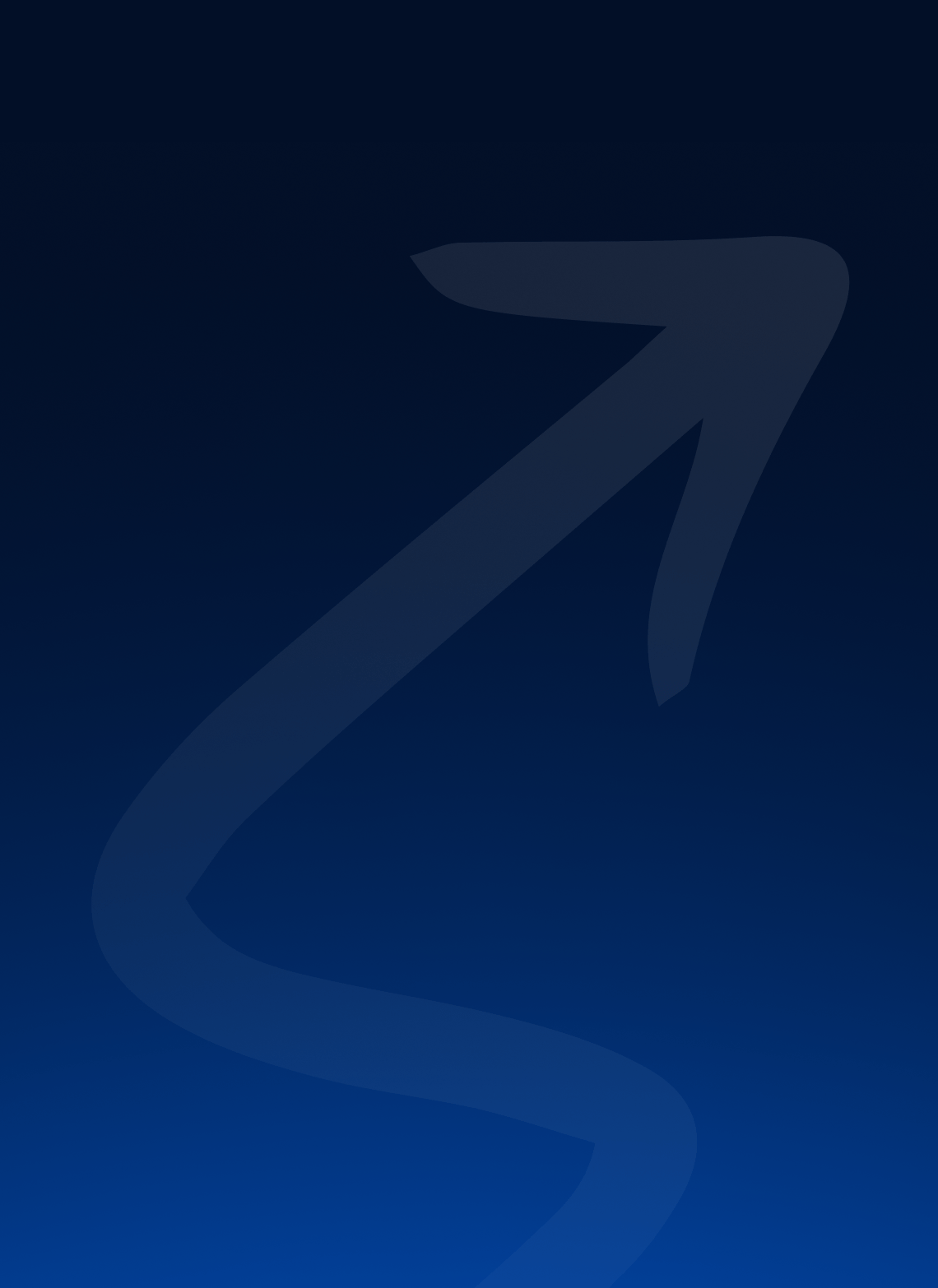 Blauer Hintergrund mit Pfeil.