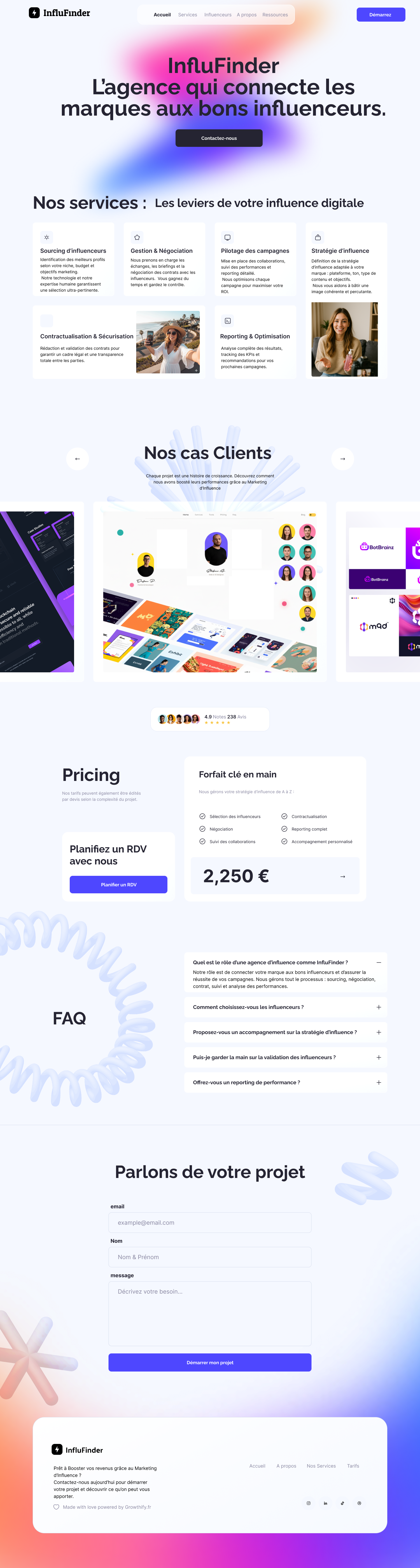 Site vitrine & landing pages - Figma / Webflow
