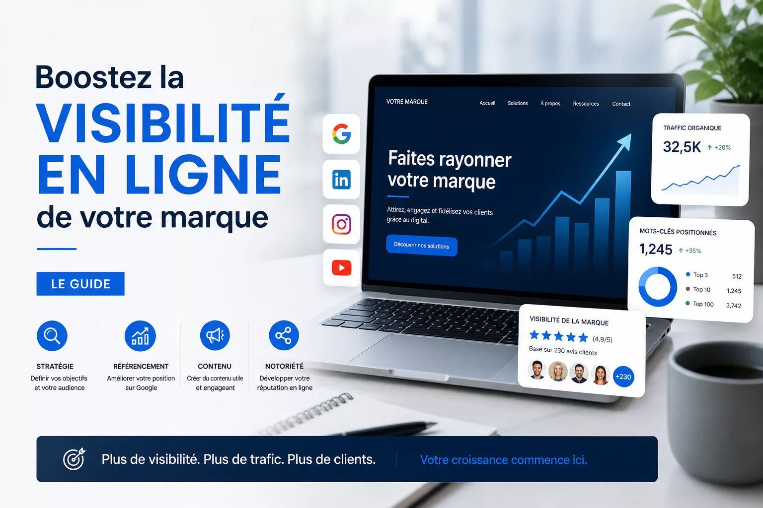 Boostez la visibilité en ligne de votre marque : Le Guide Growthify.