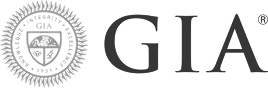 GIA official gemstone grading certificate seal and logo.