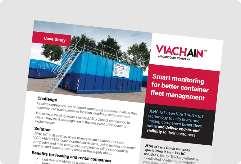 JENG IoT uses VIACHAIN’s IoT technology to help fleets and leasing companies boost fleet value