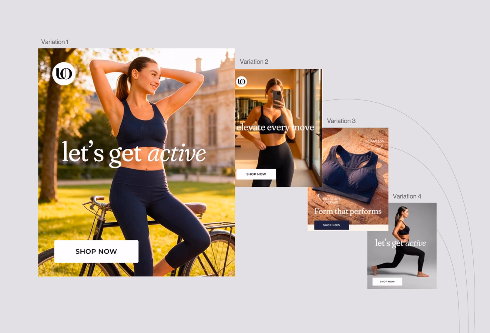 Intent-driven Underoutfit activewear campaign example