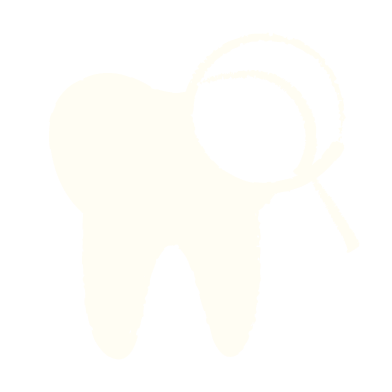 ikon tand förstoringsglas