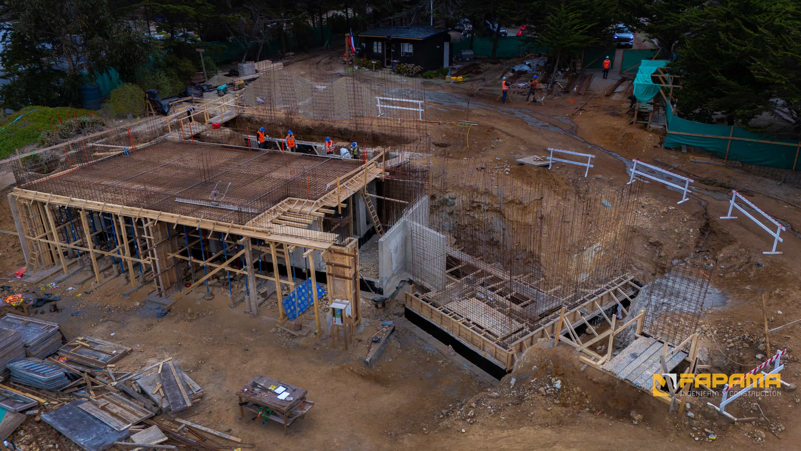 [background image] image of construction site with crane (for a construction company)
