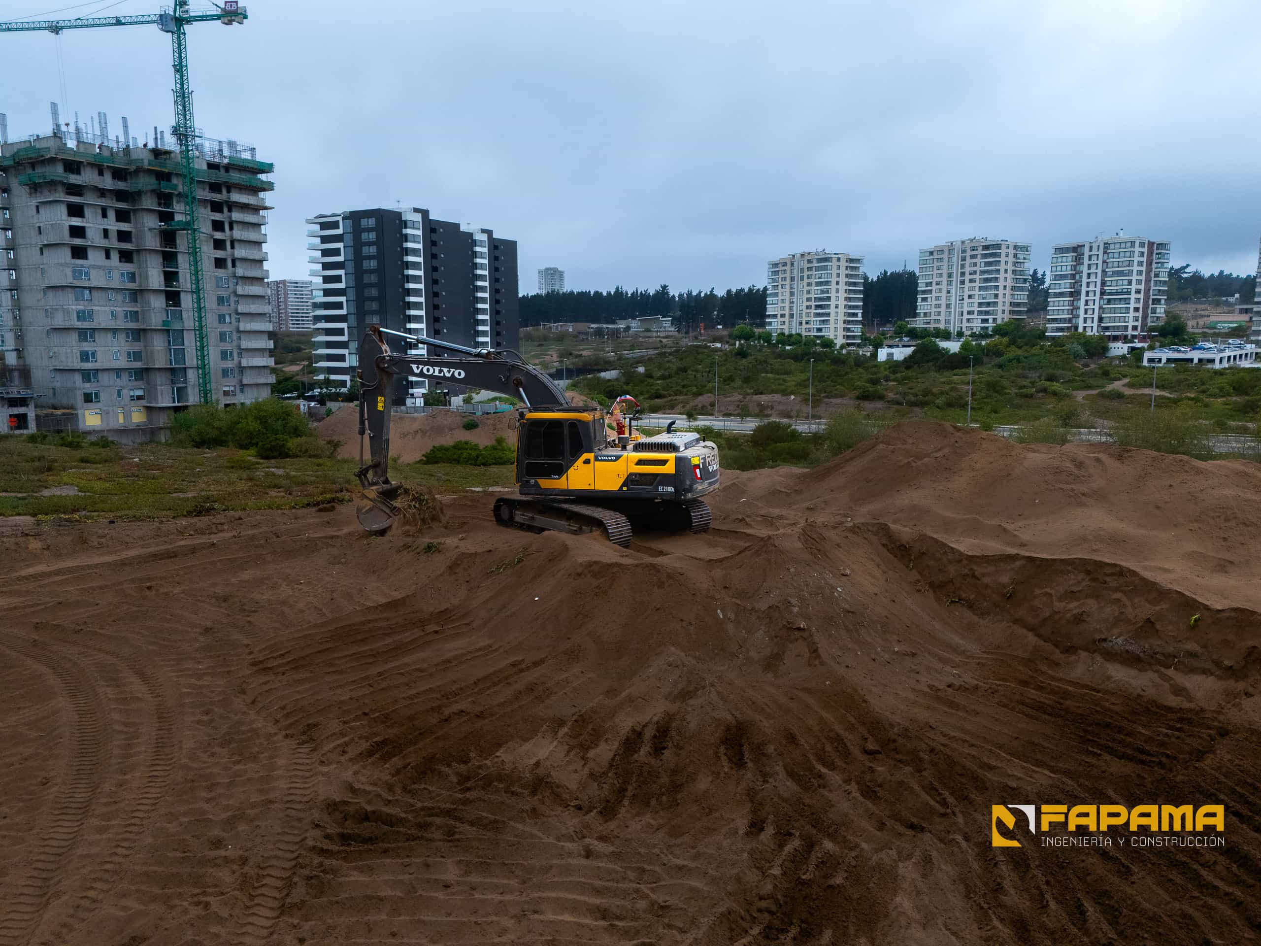 [background image] image of construction site with crane (for a construction company)