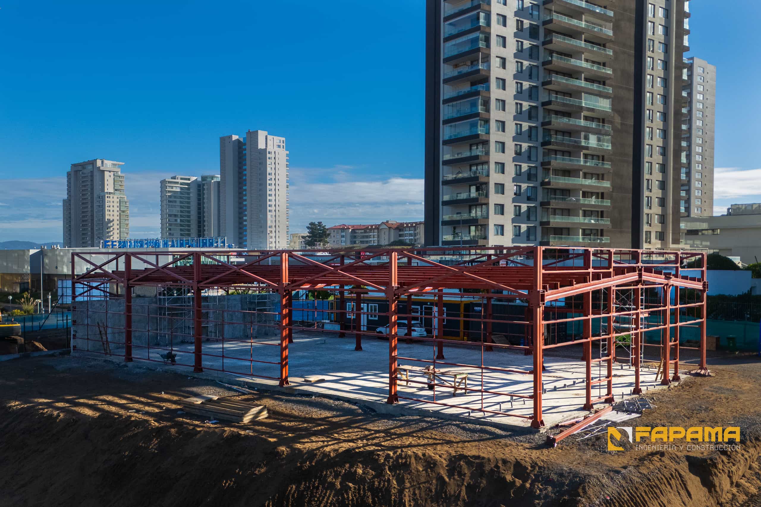 [background image] image of construction site with crane (for a construction company)