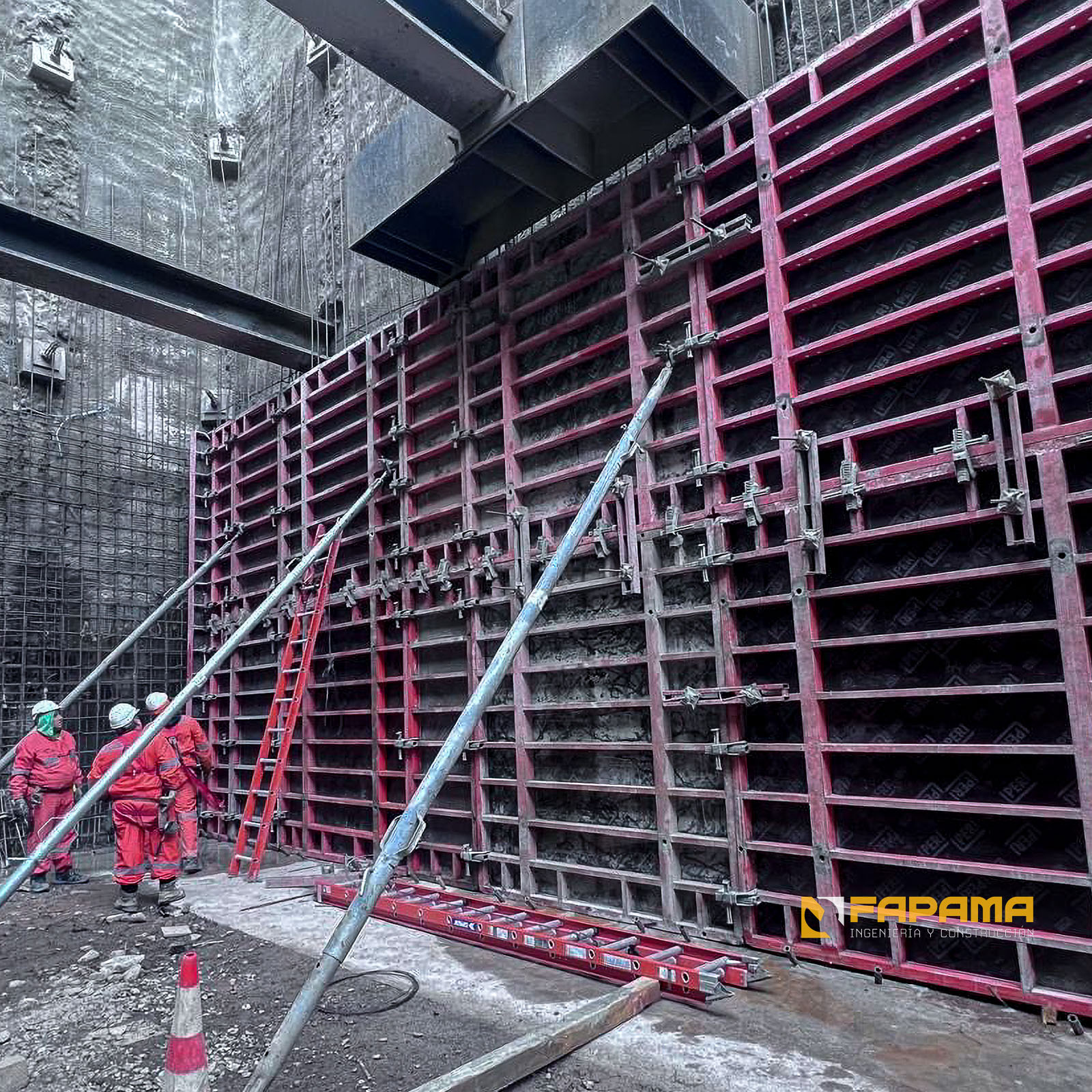 image of workers at machining station: scene 1