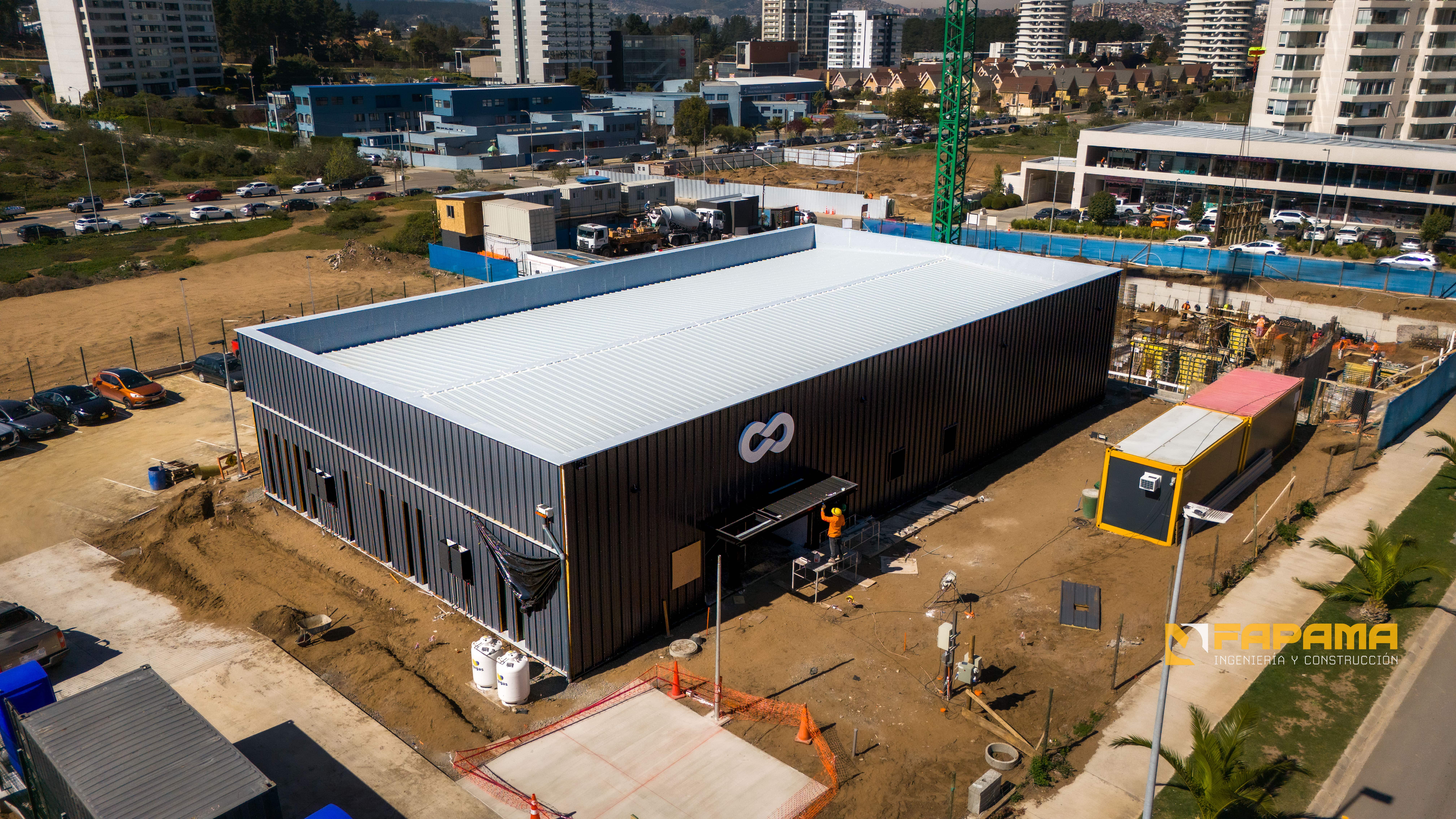 [background image] image of construction site with crane (for a construction company)