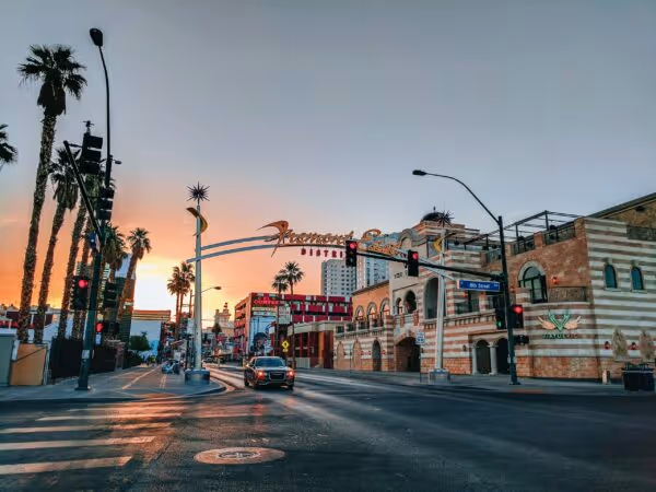 Street at golden hour