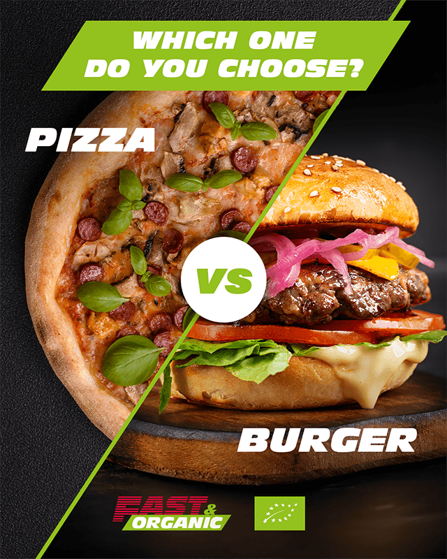 which one do you choose? pizza vs burger