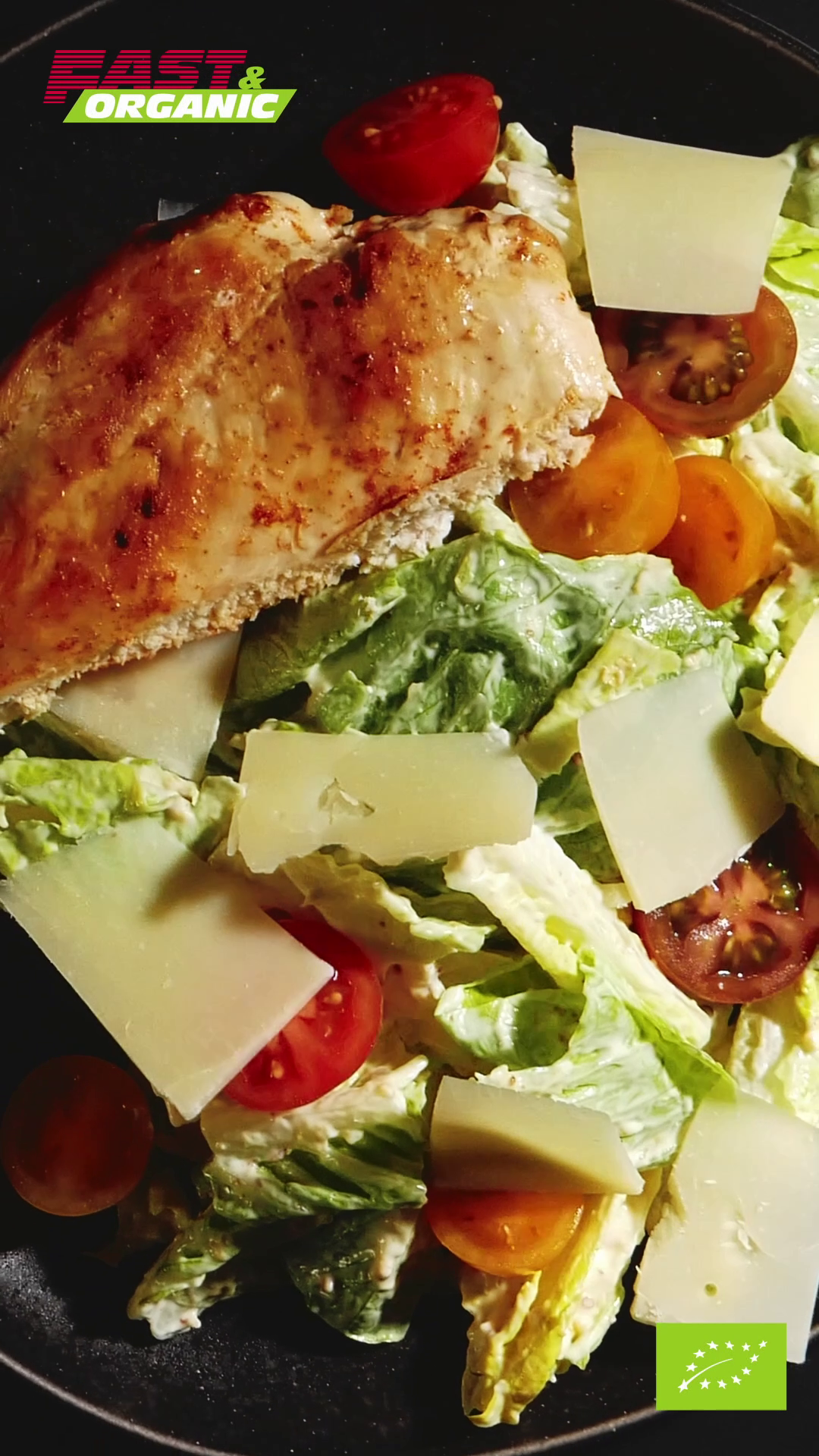 Fire Caesar Salad with Grilled Chicken