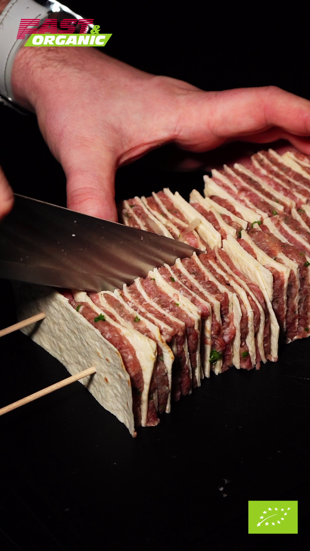 Organic Tortilla Kebab Skewers with Homemade Dip