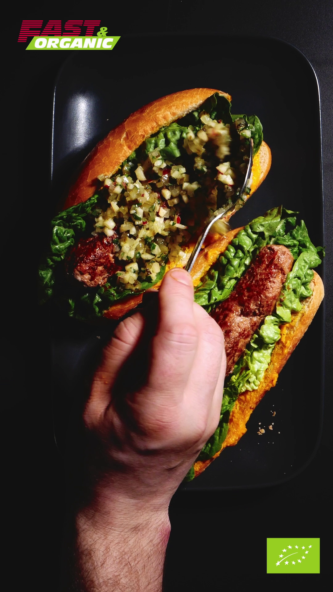 Organic Cevapcici Dog with European Carrot Ketchup 