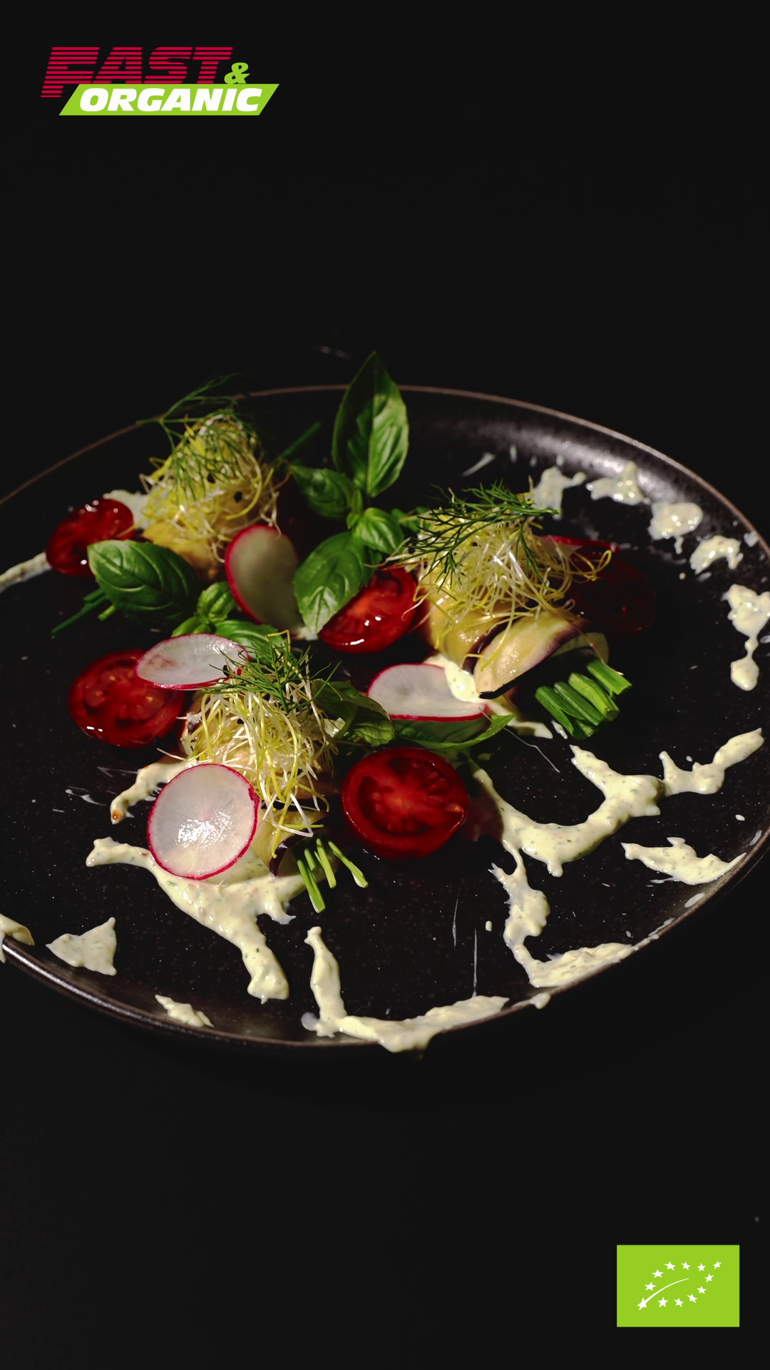 Organic Eggplant "Sushi" Roll-Ups with Creamy Quark and Herbs 