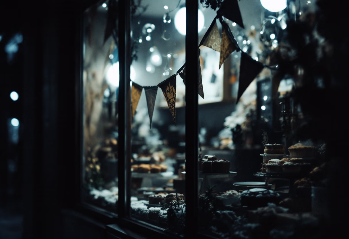 image of themed event decorations (for a bakery)