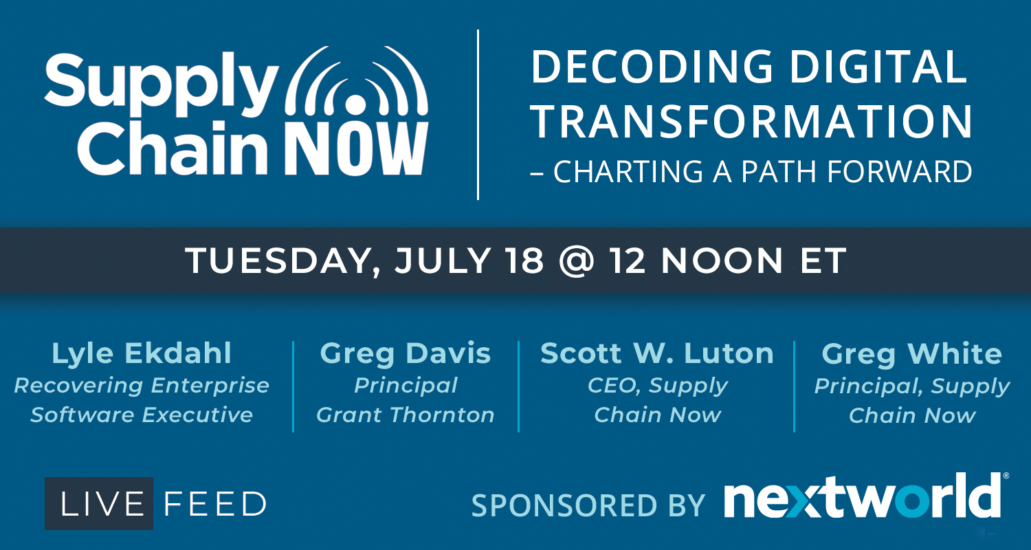 Supply Chain Live Stream Podcast July