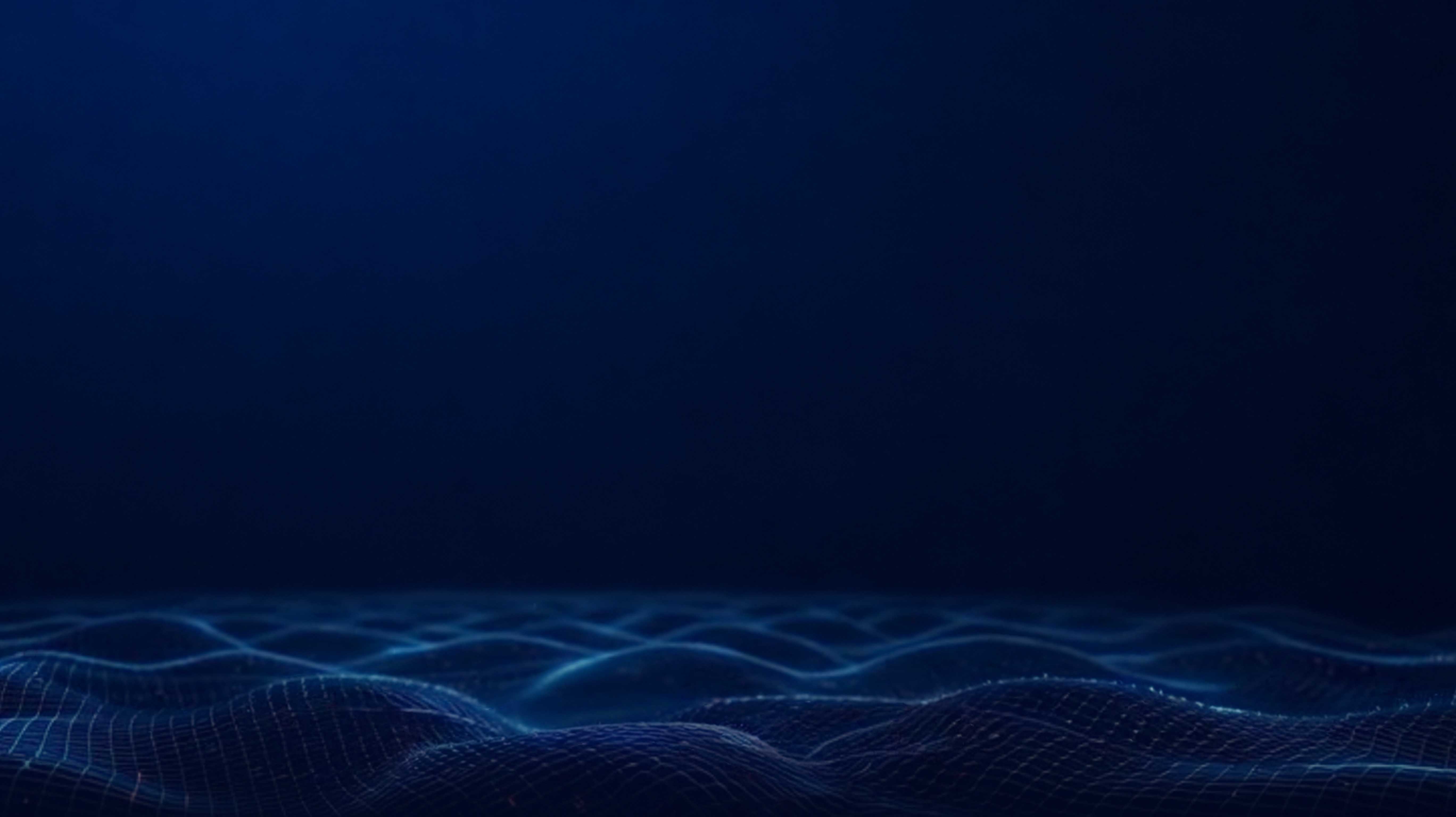 Abstract dark blue wireframe wave background