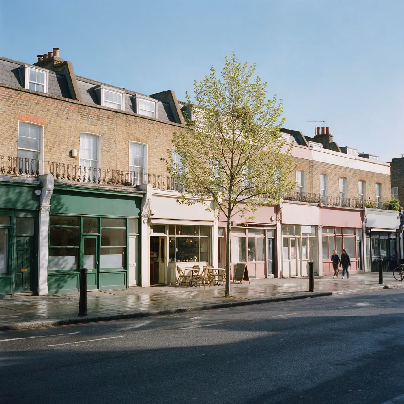 IT support Islington: Georgian terraces and shopfronts on Upper Street, supported by Intouch Tech