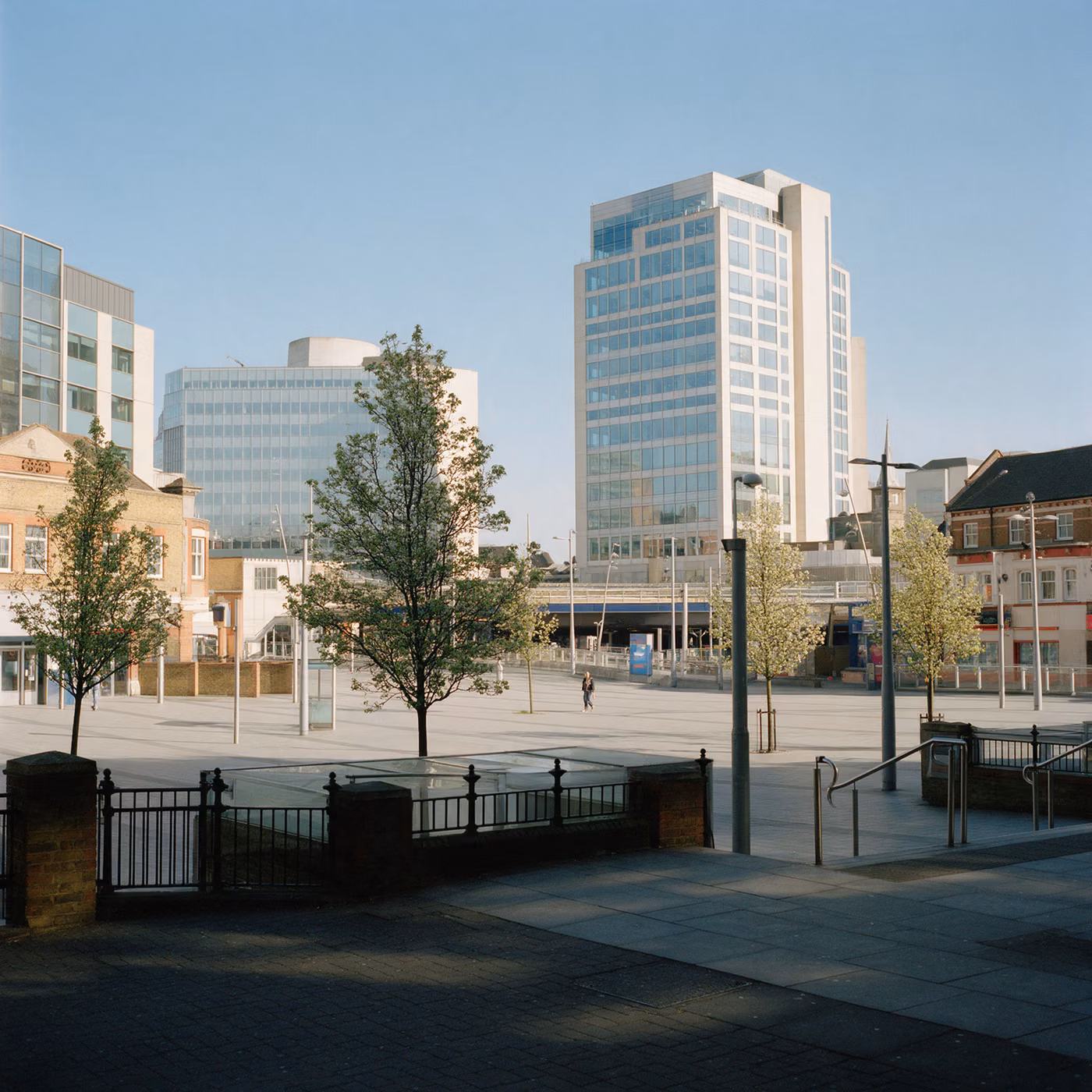 IT support Croydon: office towers around East Croydon station, supported by Intouch Tech