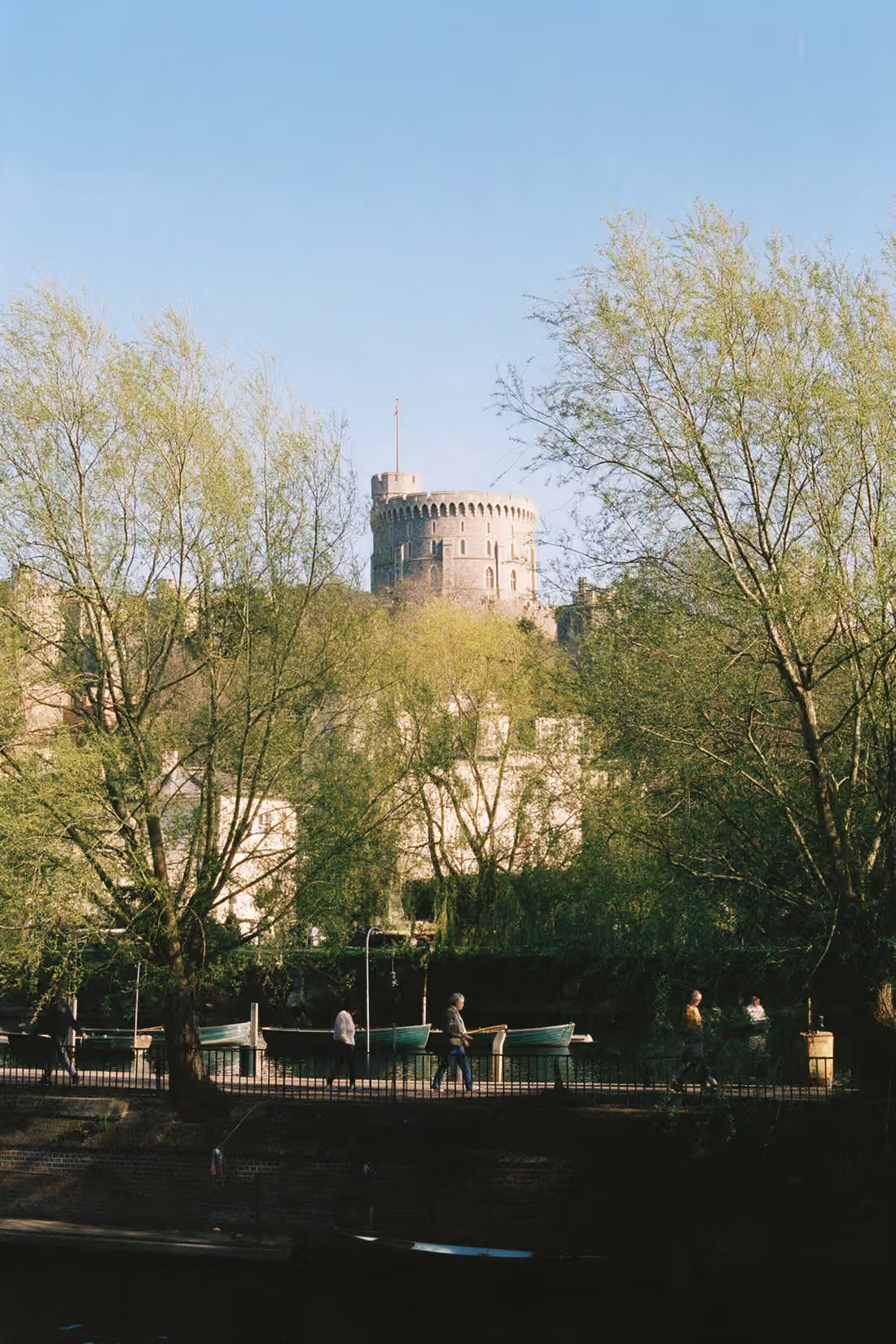 Windsor town centre and the castle