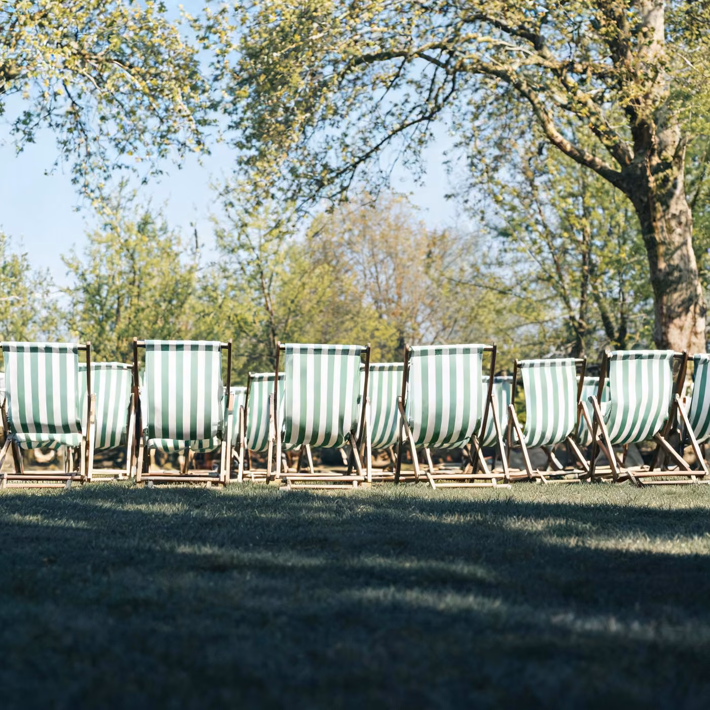 IT support London: deckchairs on the lawn of a royal park