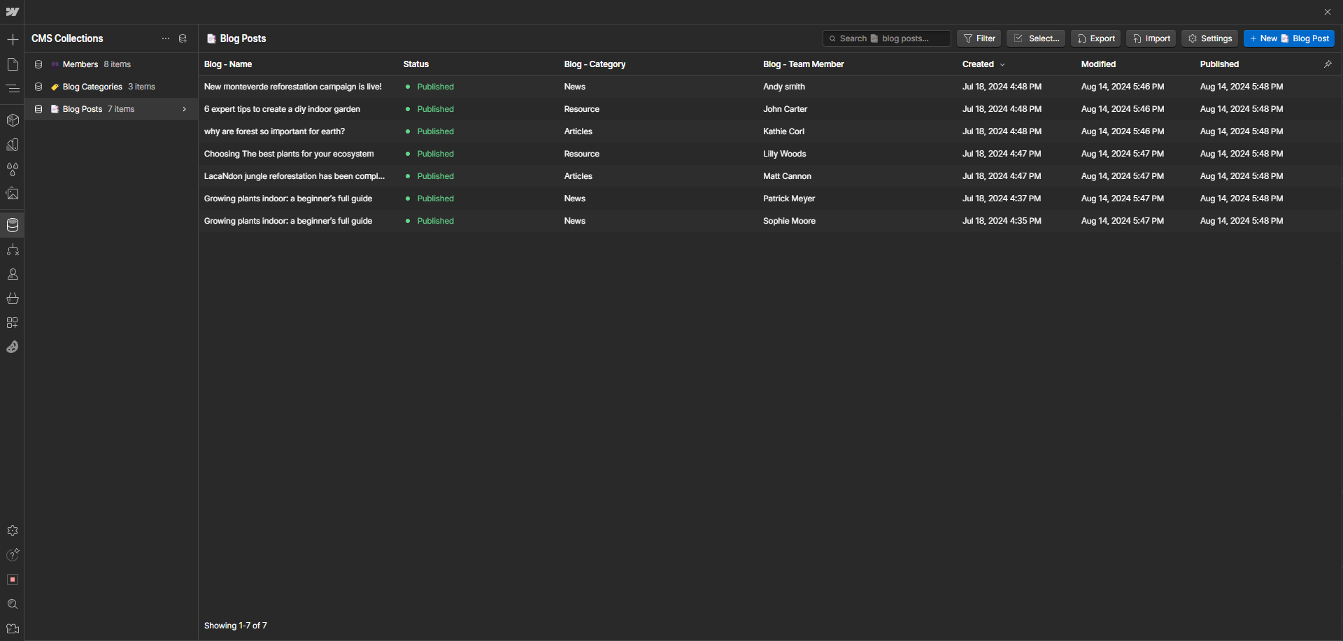 Volunteer X Webflow Template - and Ui Kit CMS Collection