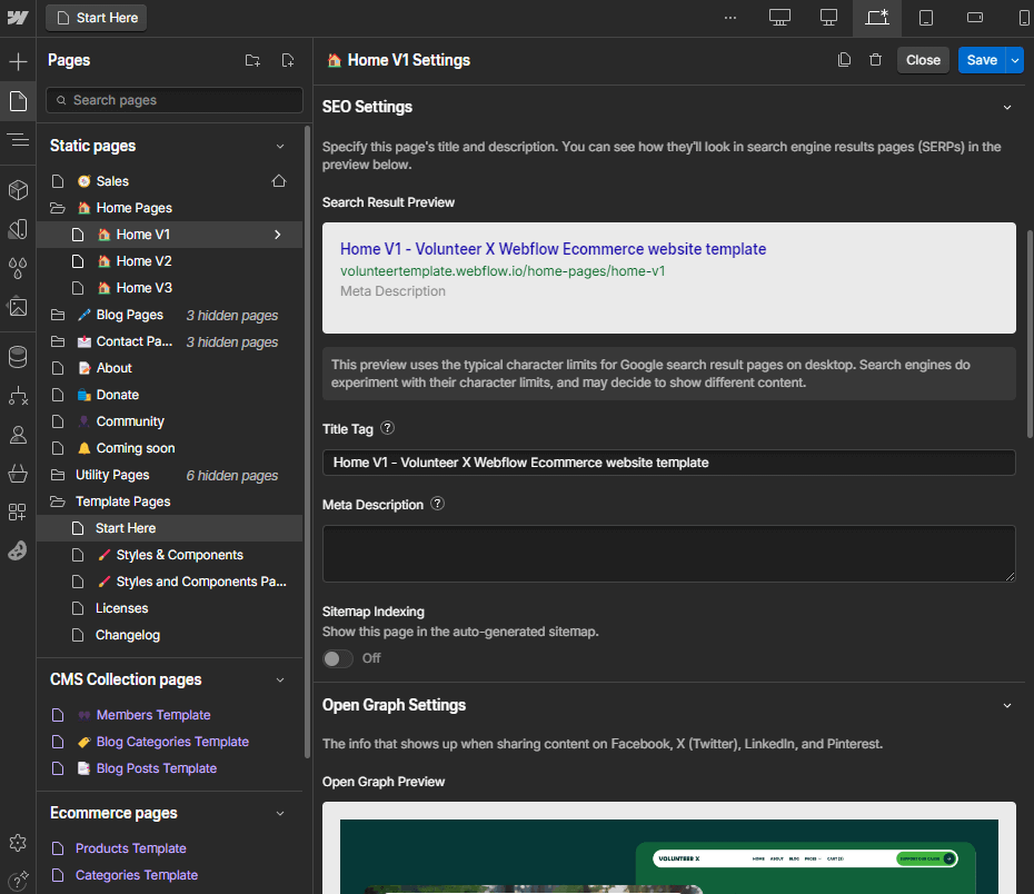 Volunteer X Webflow Template - and Ui Kit Seo