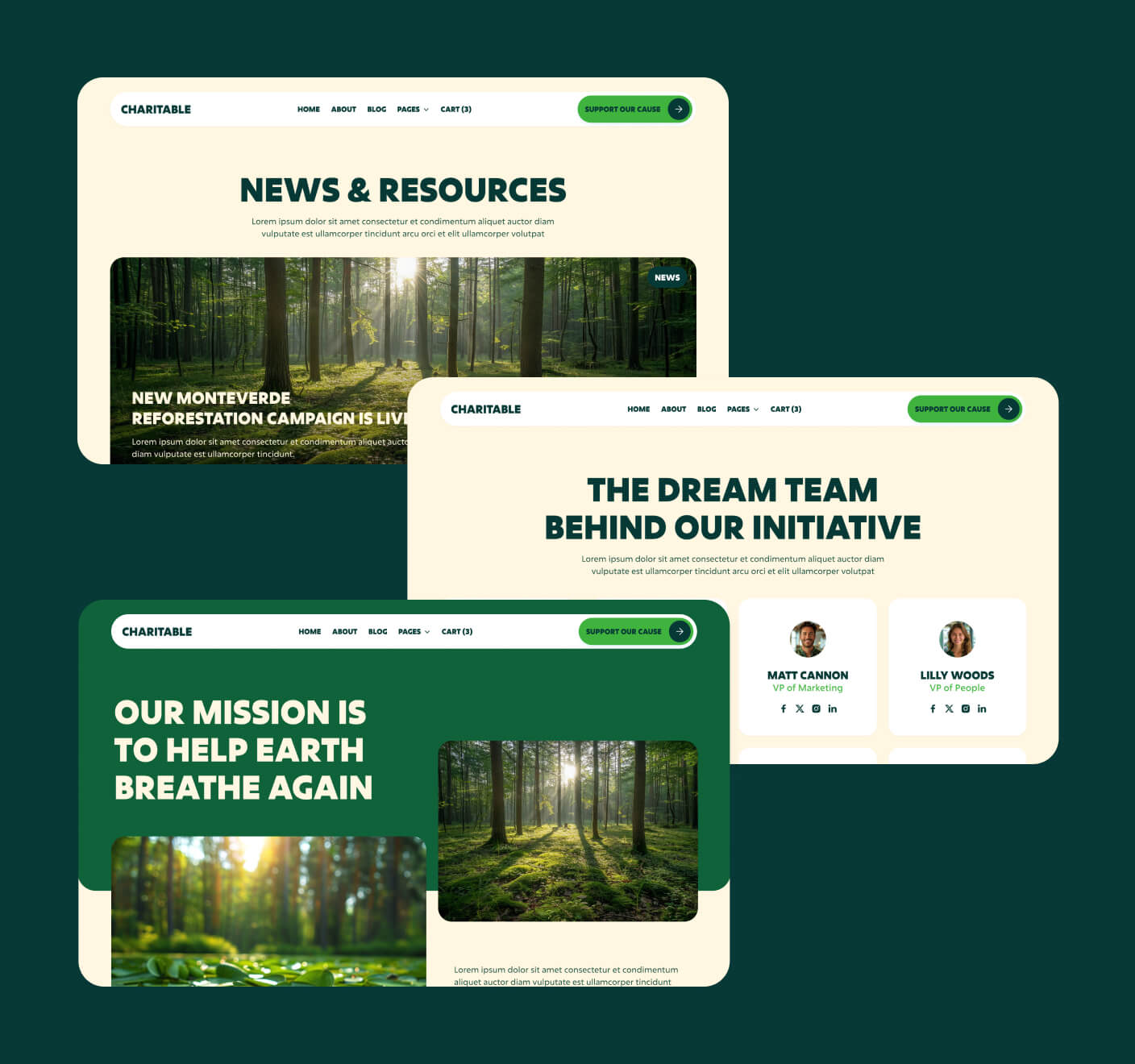 Charitable - 34+ Sections Included - Nonprofit Webflow Template